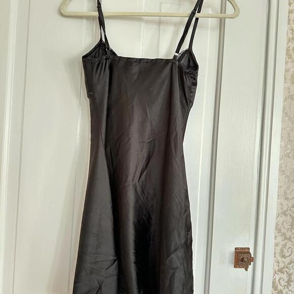 Princess Polly Black Satin Slip Dress - Picture 5 of 5